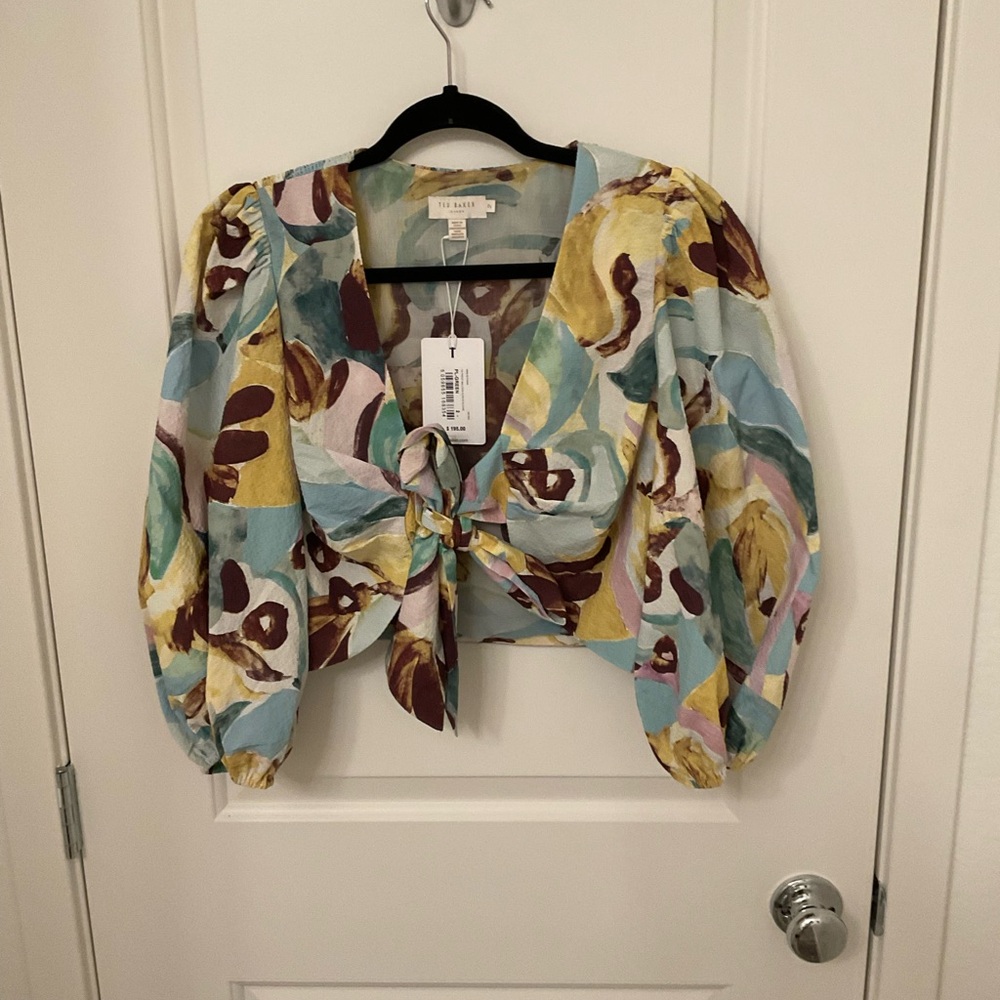 Ted Baker Multicolor Abstract Blouse